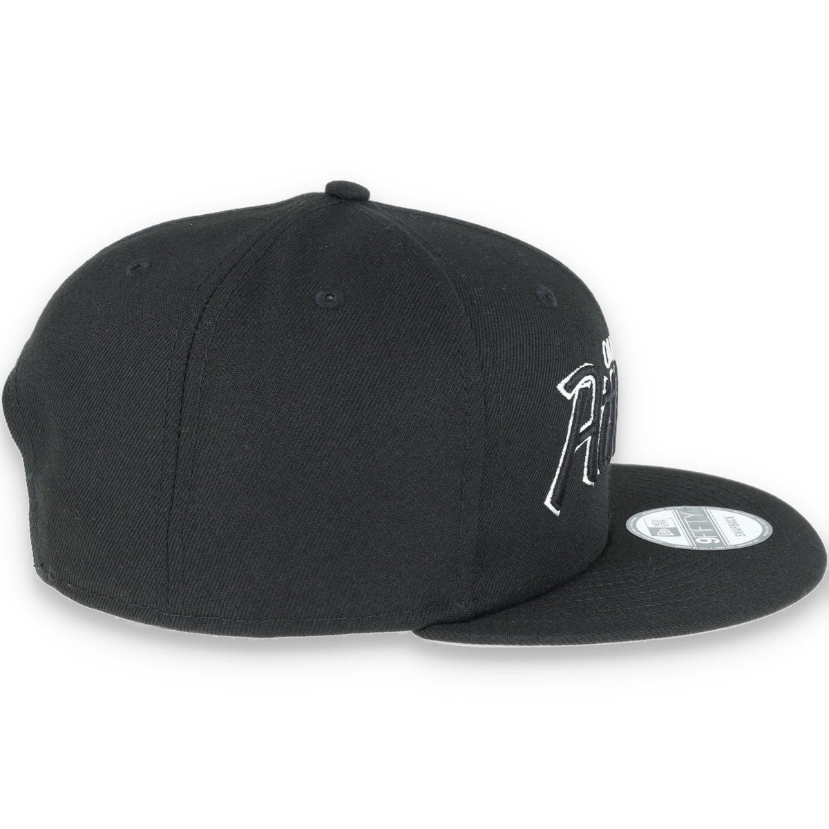 OAKLAND ATHLETICS NEW ERA SCRIPT 9FIFTY SNAPBACK-BLK/WHT