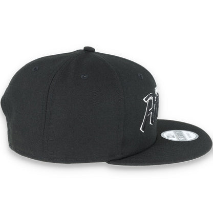 OAKLAND ATHLETICS NEW ERA SCRIPT 9FIFTY SNAPBACK-BLK/WHT