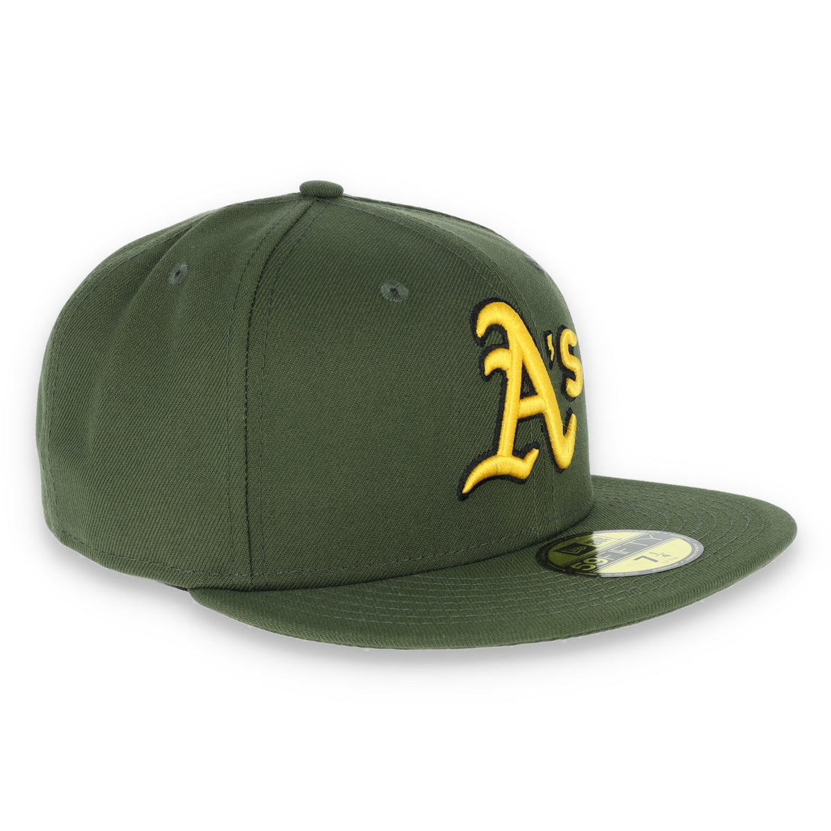 Oakland Athletics New Era 59Fifty Cap-OLIVE/yellow