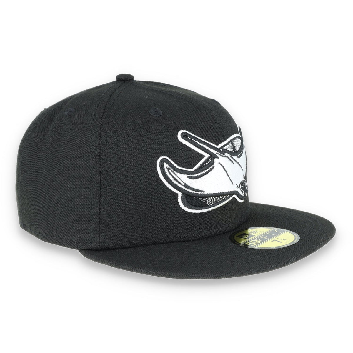 TAMPA BAY RAYS NEW ERA BASIC COLLECTION FITTED 59FIFTY-BLACK AND WHITE