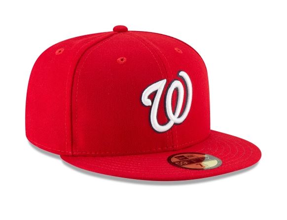 WASHINGTON NATIONALS HOME COLLECTION 59FIFTY FITTED-ON-FIELD COLLECTION-RED