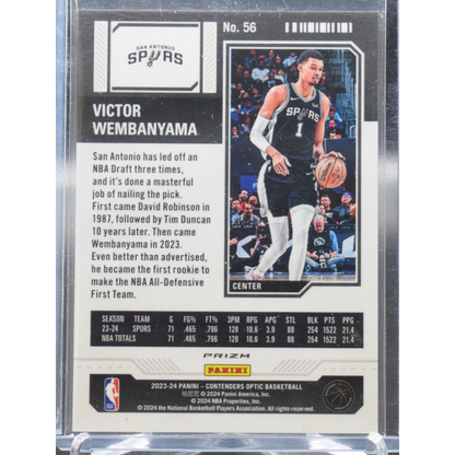 2023-24 Panini Contenders Optic Basketball - Victor Wembanya 56 - Red