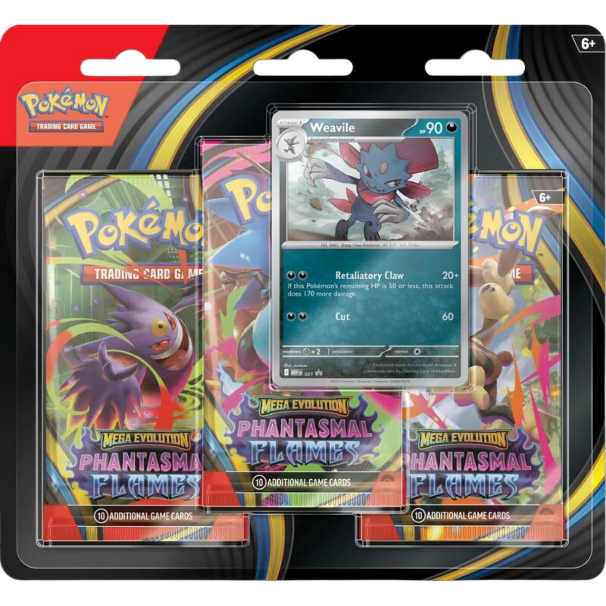 Pokemon Mega Evolution - Phantasmal Flames 3 Pack Blister