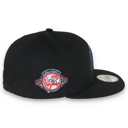 New Era New York Yankees 100th Anniversary Metallic Logo Side Patch 59fifty Fitted-Black