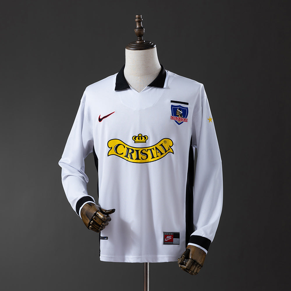 Colo Colo Jersey 1997-98 Home Retro Football Kit Long Sleeves