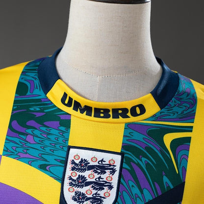 England Goalkeeper Jersey 1995 Long Sleeves Retro Kit Soccer Shirt