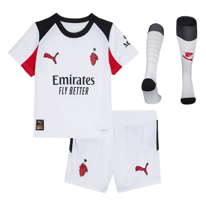 Kids AC Milan Away Full Kit 2025/26