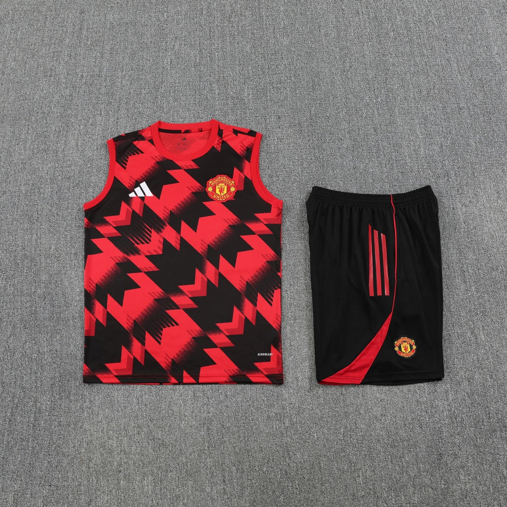 Manchester United Vest Set Training Tracksuits 25/26 Football Kit Soccer Jersey