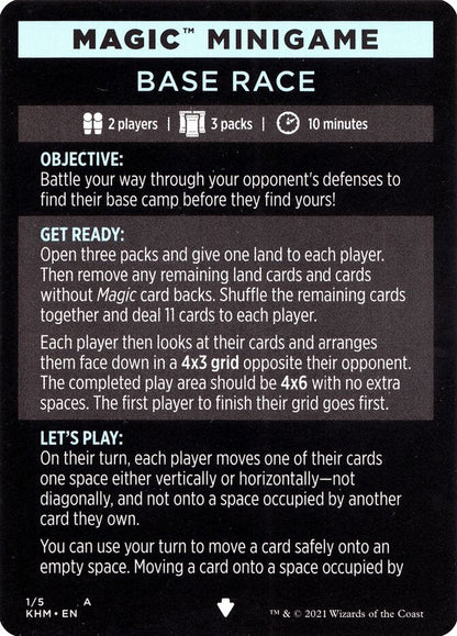 Base Race (Magic Minigame) [Kaldheim Minigame]