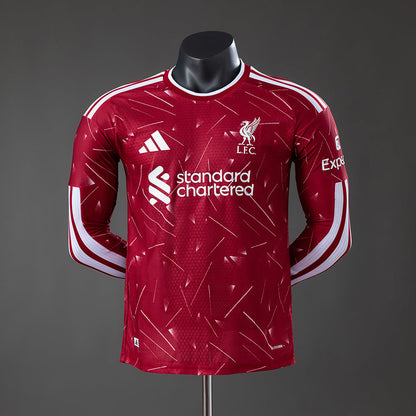 Player Version Liverpool Home Jersey 2026-2027 Long Sleeves Football Kit Soccer Shirt