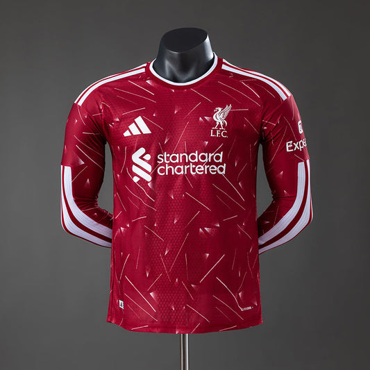 Player Version Liverpool Home Jersey 2026-2027 Long Sleeves Football Kit Soccer Shirt