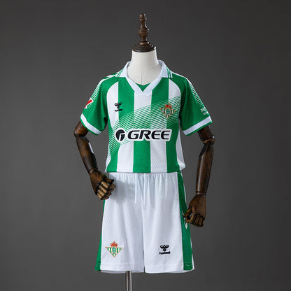 Kids Real Betis Home Jersey 2026-2027 Football Kit Soccer Shirt