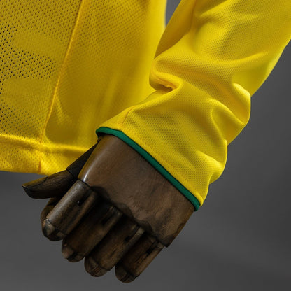 Brazil Jersey 2004 Home Retro Football Kit Long Sleeves