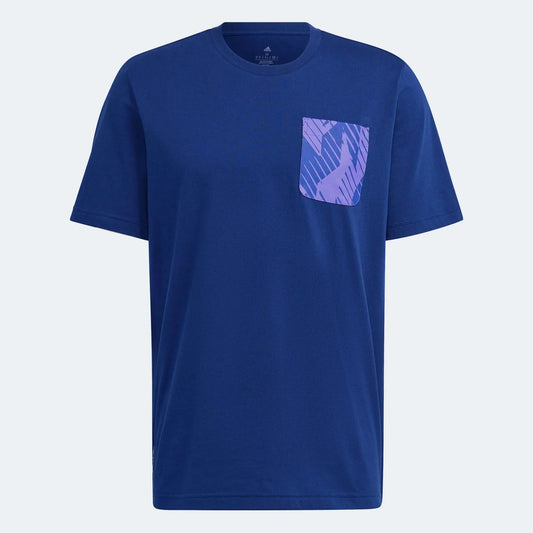adidas 2022-23 Argentina Graphic Tee Night Indigo