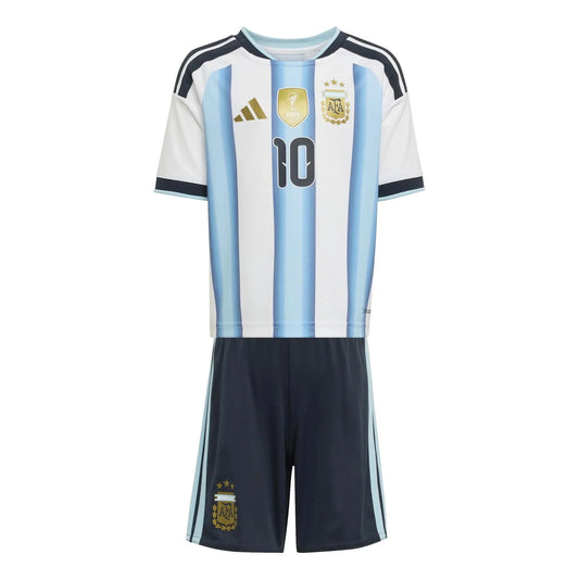 adidas 2026 Argentina Kid's Home Messi #10 Mini Kit