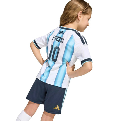 adidas 2026 Argentina Kid's Home Messi #10 Mini Kit