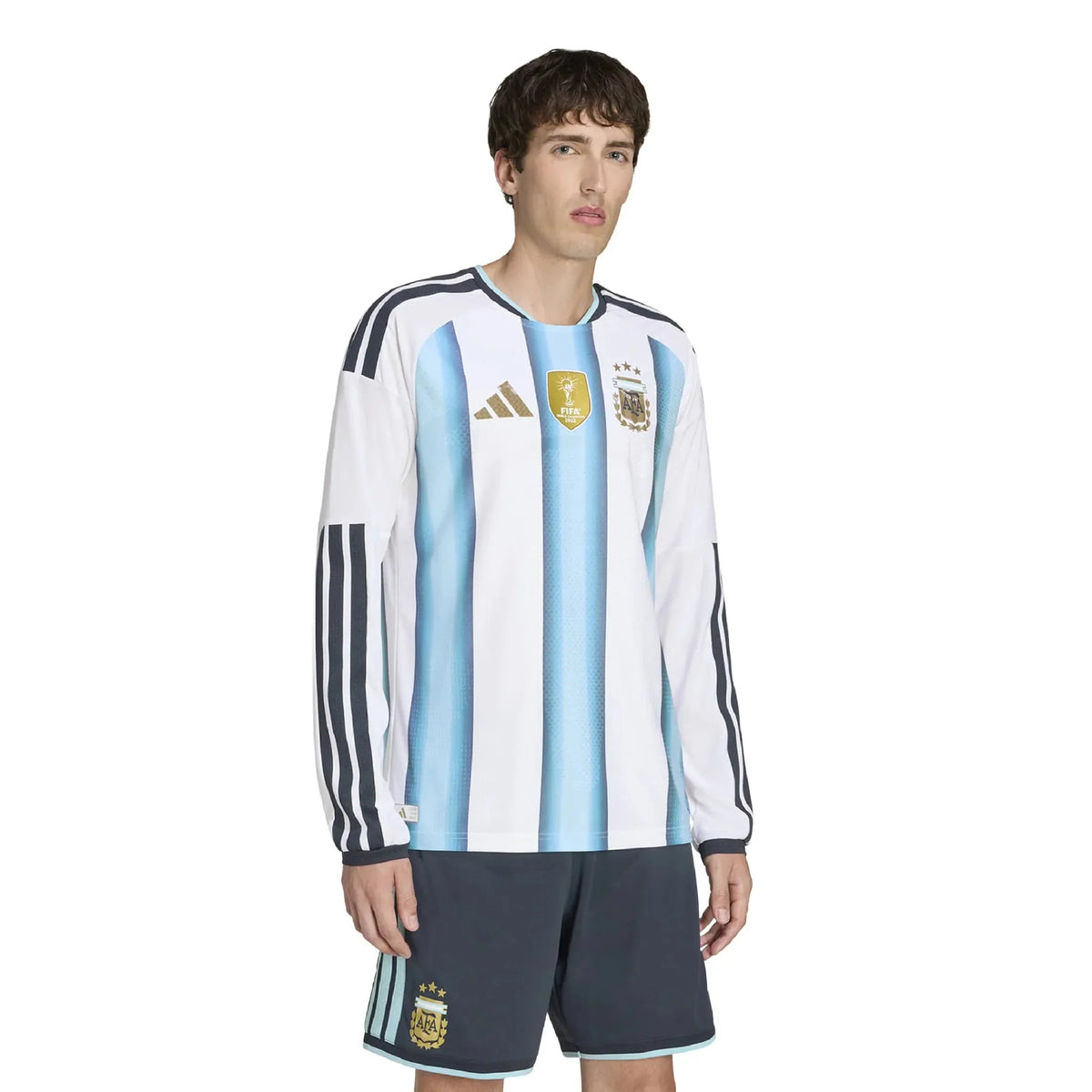 adidas 2026 Argentina Men's Authentic Home Long-Sleeve Soccer Jersey