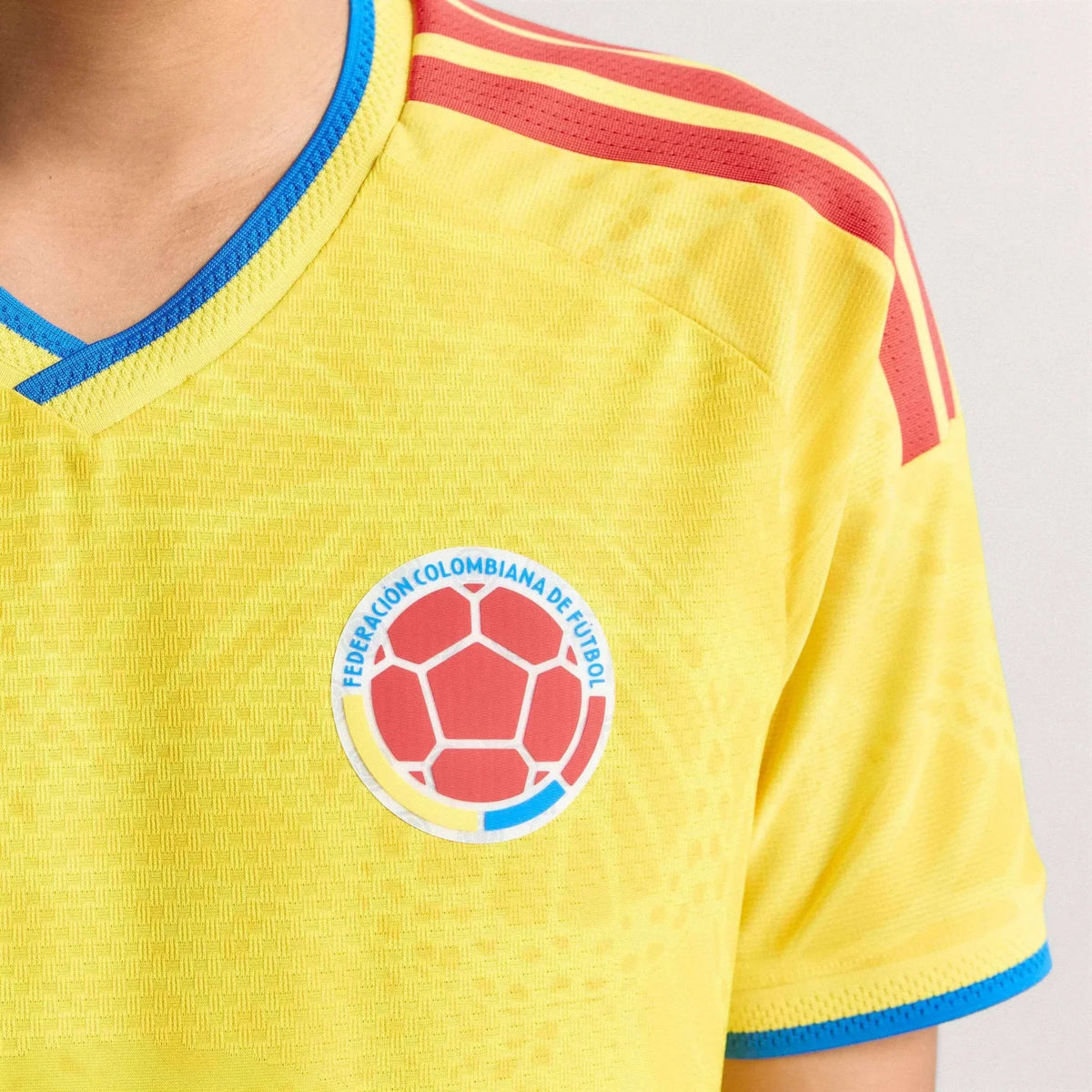 adidas 2026 Colombia Men's Authentic Home Soccer Jersey
