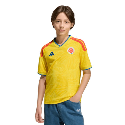 adidas 2026 Colombia Youth Stadium Home Soccer Jersey