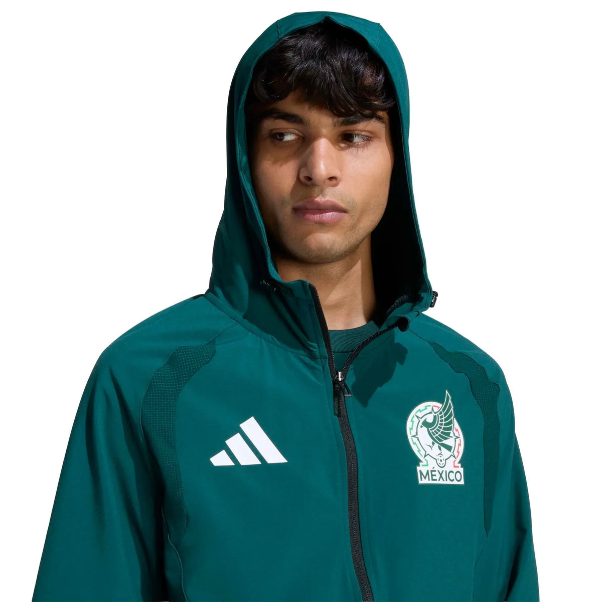 adidas 2026 Mexico Men's Tiro Travel Full Zip Windbreaker