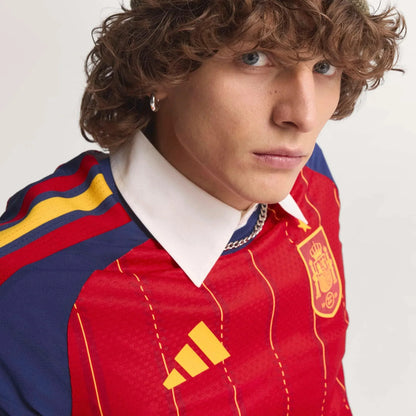 adidas 2026 Spain Men's Authentic Home Soccer Jersey