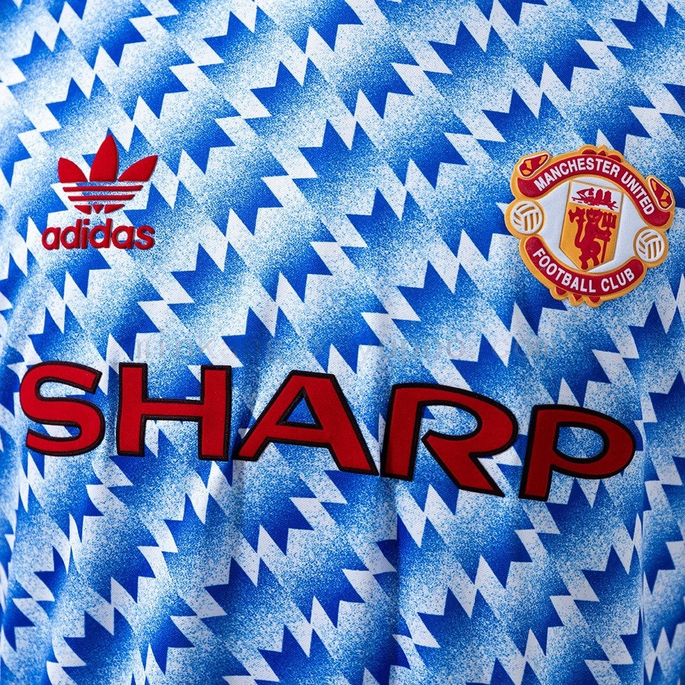 Manchester United Jersey 1990-92 Away Retro Kit Long Sleeve