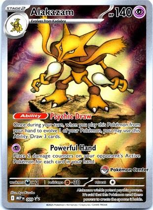 Alakazam - 009 (Pokemon Center Exclusive) - ME: Mega Evolution Promo (MEP)