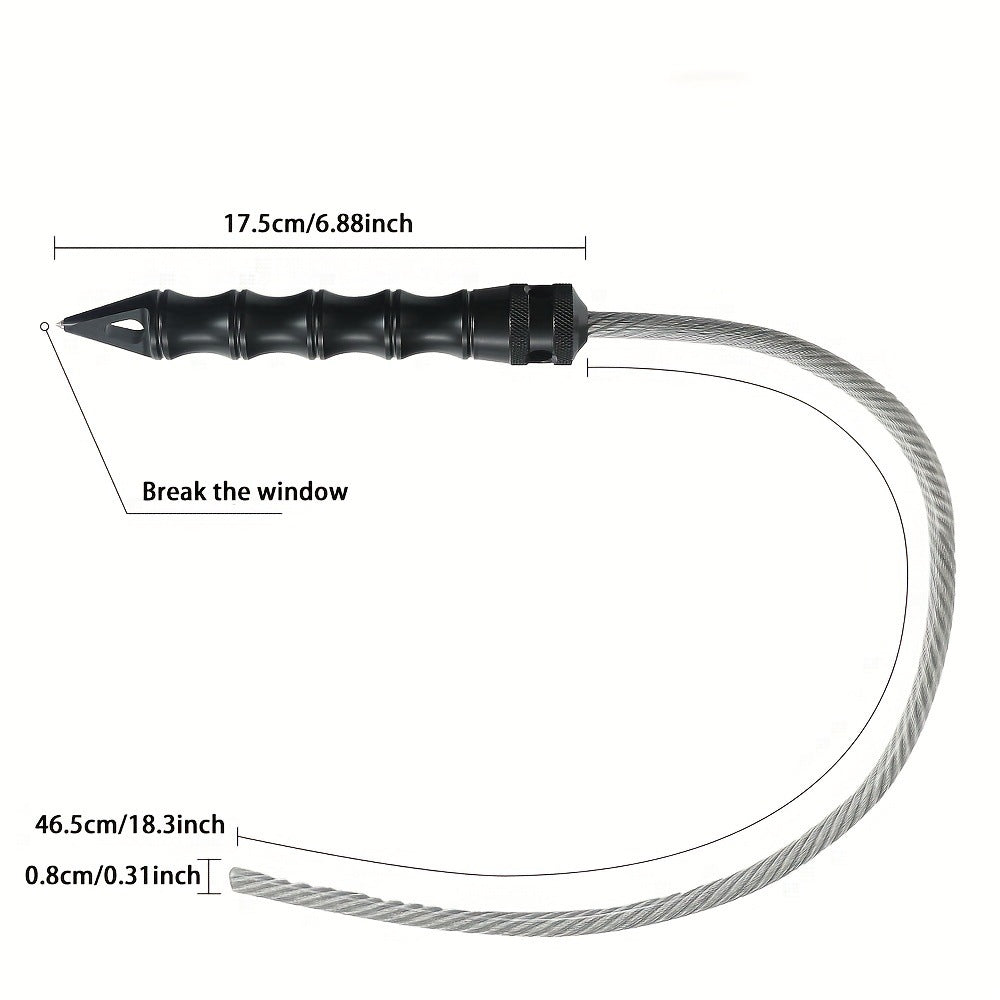 Aluminum Baton – Tactical Self Defense Whip with Alloy Handle with Tungsten Glass Breaker