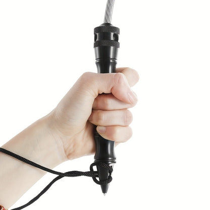 Aluminum Baton – Tactical Self Defense Whip with Alloy Handle with Tungsten Glass Breaker