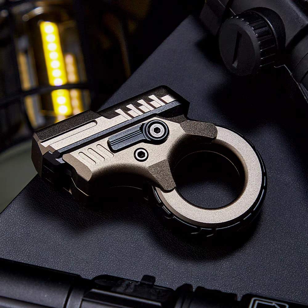 Aluminum Fidget Spinner – Stress Blaster Toy with Alloy Mecha Gear Ring