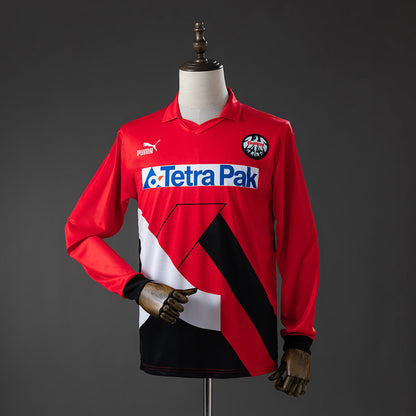 Frankfurt Home Jersey 1993-95 Retro Long Sleeves Football Kit Soccer Shirt