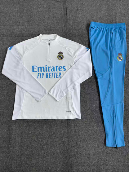 Kids Real Madrid Training Tracksuits 25/26 Football Kit Soccer Jersey