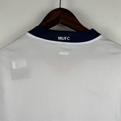 Manchester United Jersey Away Kit 2007/08 Retro Long Sleeves Football Team Soccer Shirt