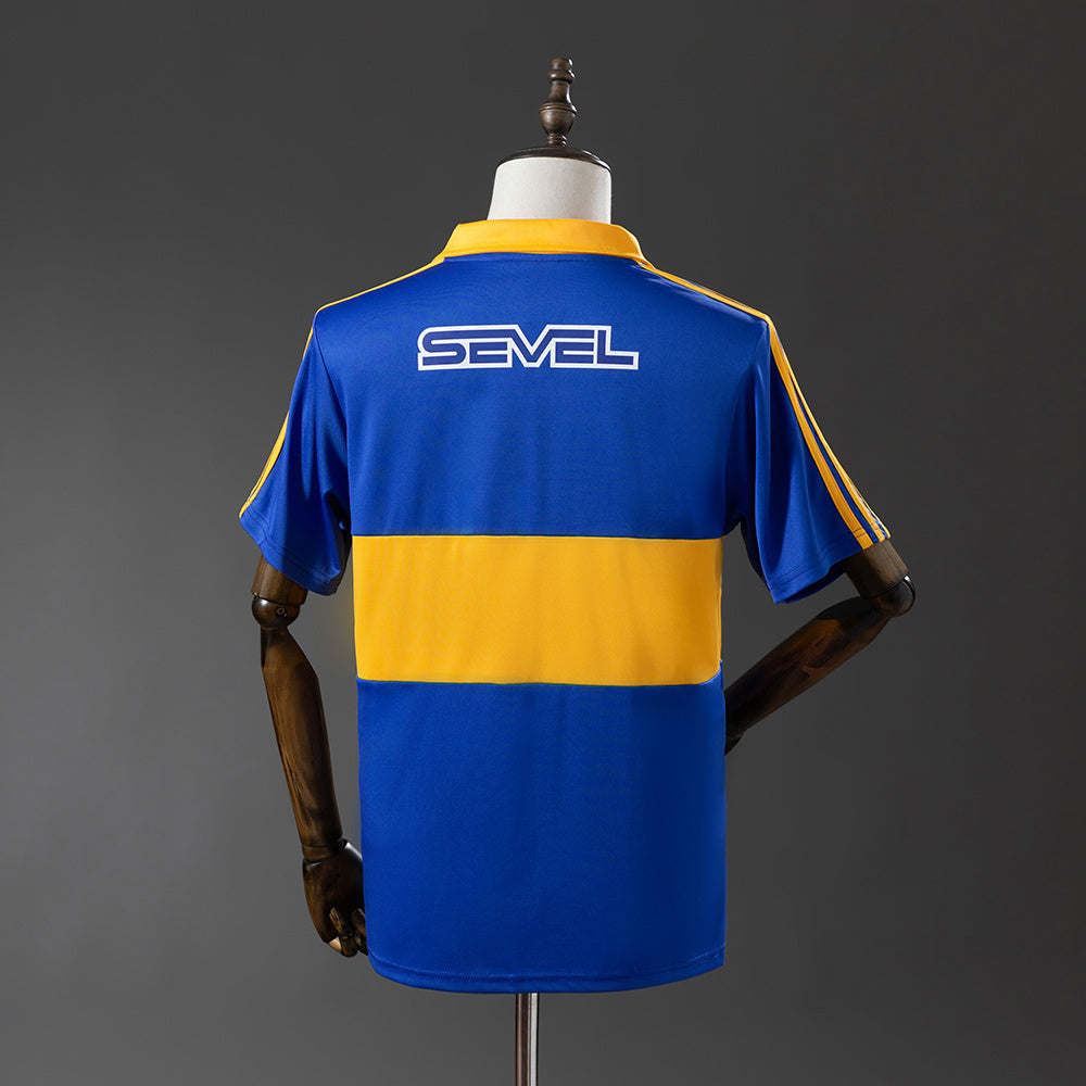 Boca Junios Jersey 1990-91 Home Retro Football Kit