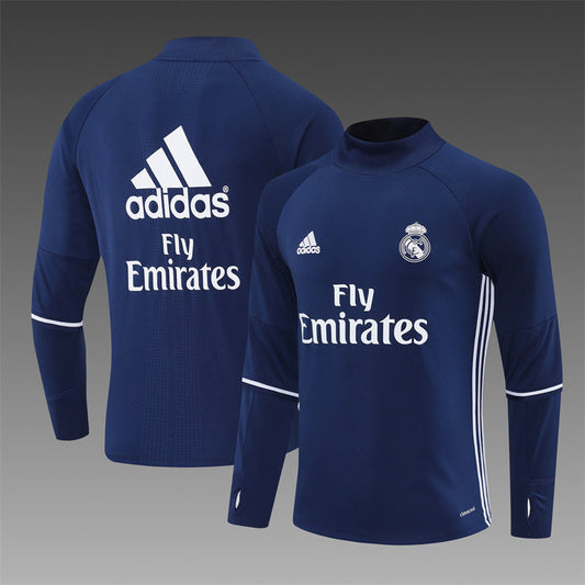 Retro Real Madrid Training Tracksuits 2016-17 Football Kit Soccer Jersey