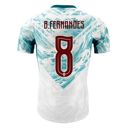 B.FERNANDES #8 Mens Portugal World Cup Away Jersey 2026 - Player Version (Slim Fit)