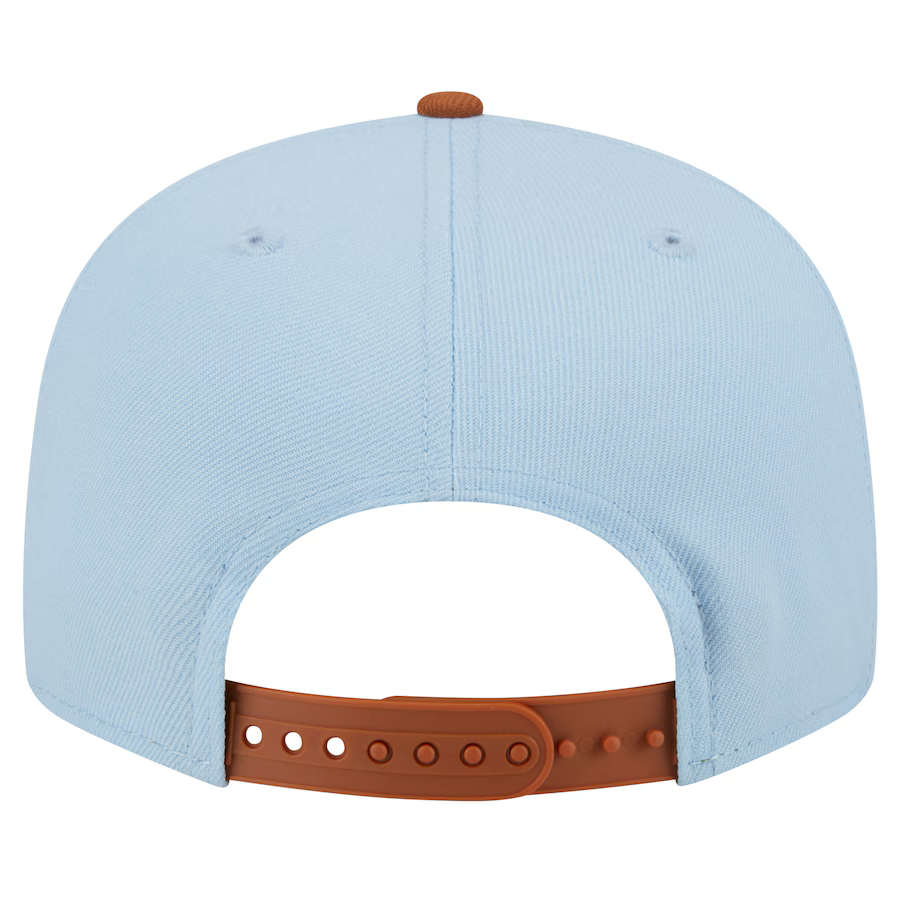 New Era New York Yankees 2-Tone Color Pack 9FIFTY Snapback Hat -Light Blue/Rust