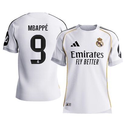 MBAPPÉ #9 Mens Real Madrid Home Jersey 2025/26 - Player Version (Slim Fit) [PREMIUM]