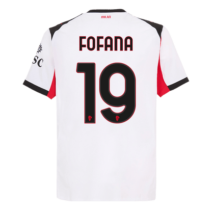 FOFANA #19 Mens AC Milan Away Jersey 2025/26 - Player Version (Slim Fit)