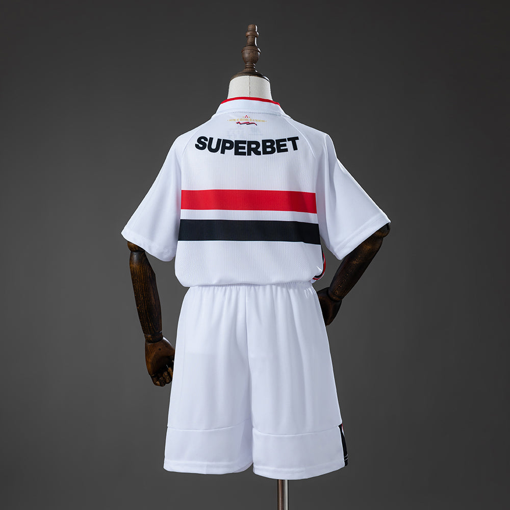 Kids Sao Paulo Home Jersey 2026-2027 Football Kit Soccer Shirt