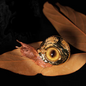 Brass Fidget Toy – Cthulhu Eye Snail Figurine with /Copper Desk Sculpture