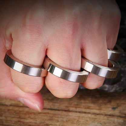 Brass Folding Knuckles – Ring with Transformable Self Defense Jewelry