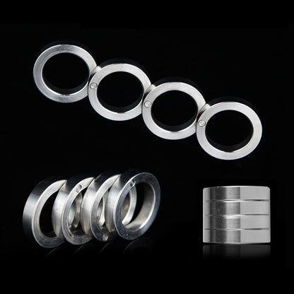 Brass Folding Knuckles – Ring with Transformable Self Defense Jewelry
