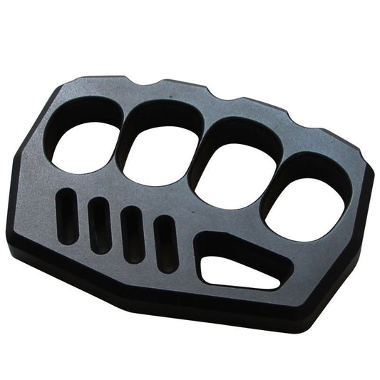 Brass Four Finger Knuckles – Aluminum Alloy with 15mm Ultra-Thick Black Oxide