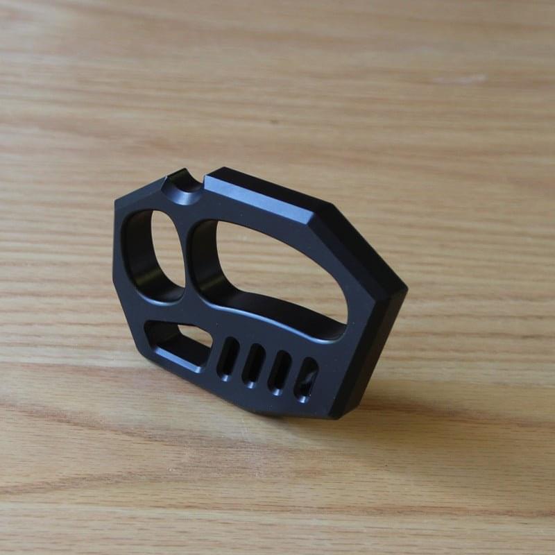 Brass Four Finger Knuckles – Aluminum Alloy with Black Oxide 15mm Lightweight
