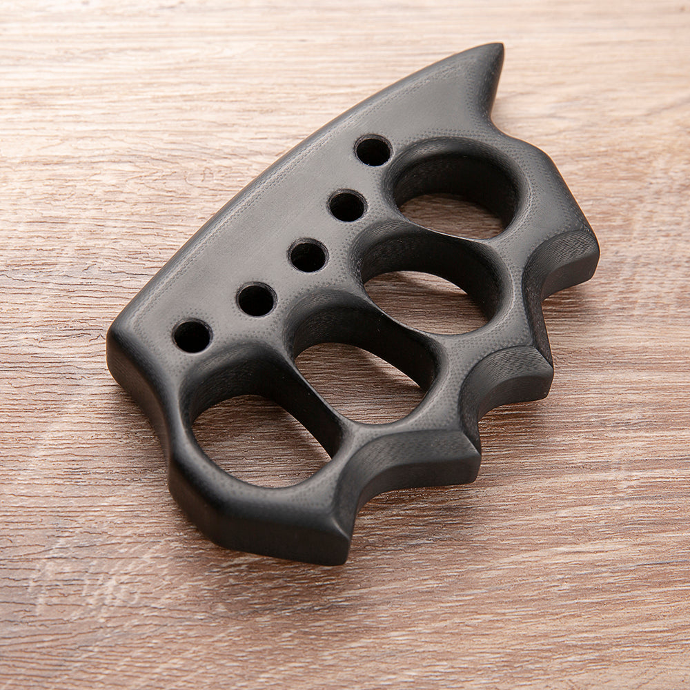 Brass Four Finger Knuckles – G10 Fiber Glass with 21mm Ultra Thick Kubotan Tip