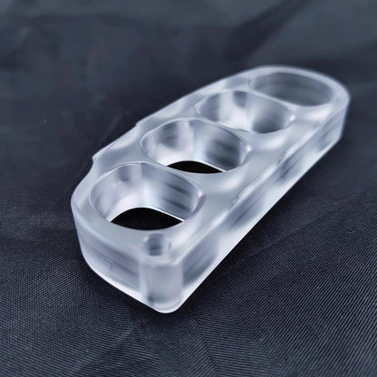 Brass Knuckles – Plastic with Pea Pod Duster Self Defense with Non-Metal Tactical 30g