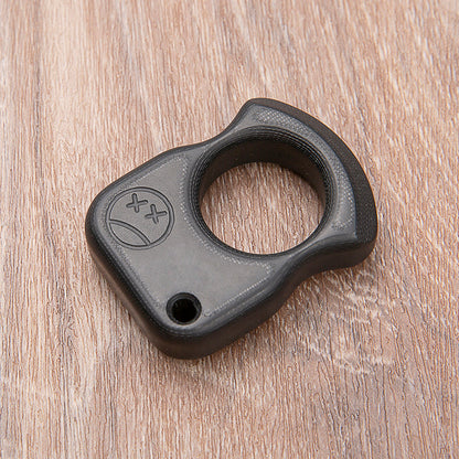 Brass Single Finger Knuckles – G10 Fiber Glass Ring with 15mm Ultra Thick Lightweight EDC