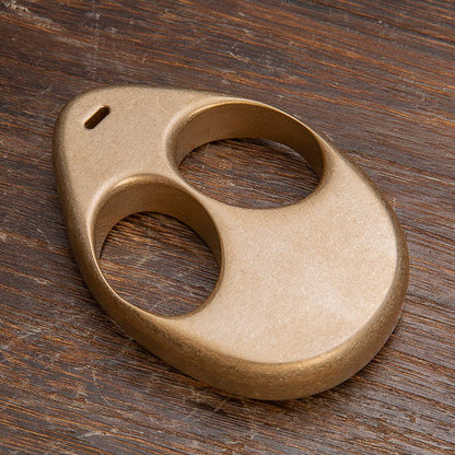 Brass Two Finger Knuckles – Alien ET with Stonewash Unique Design