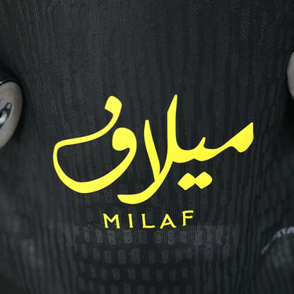 Player Version Al-Ittihad Jeddah Jersey 25/26 Black Football Kit Soccer Jersey